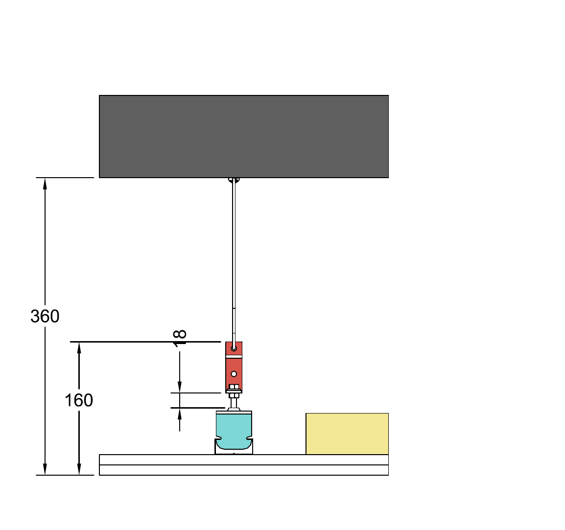 Corte do forro com ISOFLEX-S-530, versão M: chapa em l + arame