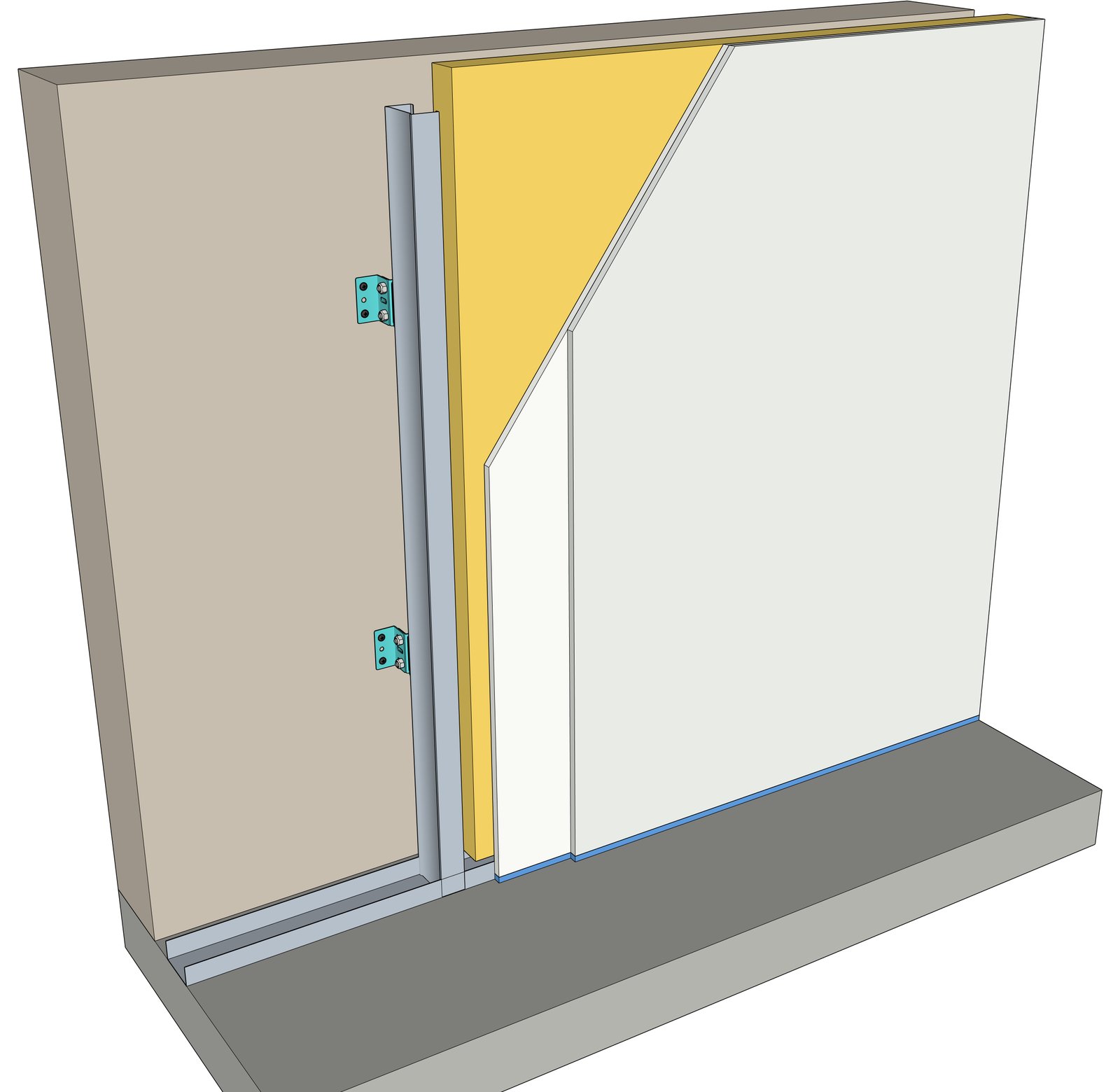 Contraparede com Isowall-L-50
